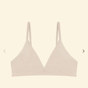 Everyday Soft Triangle Bralette in Light Beige